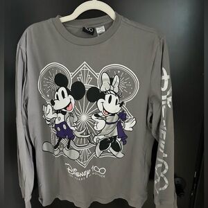 Disney 100 Long Sleeve Mickey and Minnie Mouse Tee